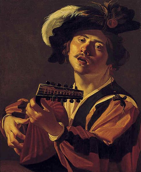 Dirck van Baburen The Lute player